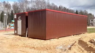 Привезли секции очистных сооружений посёлка